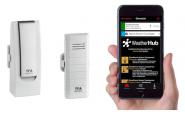 MediHub Smartphone Abruf der Temperatur Min/Max Thermometer 