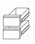Kühltischschubladensatz 1/2 +1/2 