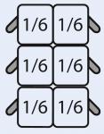 Nudelkorbset 6 x 1/6 