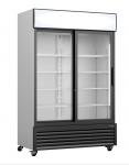 Kühlschrank, Glasschiebetür. + Werbetafel, GTK 700 