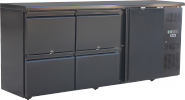 KBS Backbar BB 204 mit 1 Volltüre + 4 Zügen 