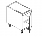 Arbeitsschrank mit Drehtür B 50cm x T 68cm Sonderbau 