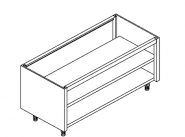 Durchreiche Arbeitsschrank B 40cm x T 58cm Sonderbau 