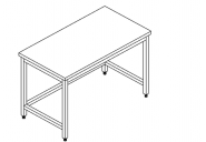 Arbeitstisch unterfahrbar B 200cm x T 70cm Sonderbau 