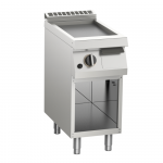 Gas-Grillplatte glatt 10,5kW 1 Heizzone offener Unterbau 