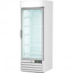 Displaytiefkühlschrank mit Glastür, 420 Liter, Abmessung 680 x 700 x 1990 mm (BxTxH) 