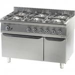 Gasherd 6 Brenner mit Backofen Serie 700 - G30, 6-Brenner  (3,5+2x5+2x7+9) 