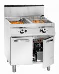 Gas-Standfritteuse, 2 Becken 
