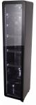 Retro Kühlschrank mit Glastür - Slimcooler - schwarz - GCGD175 