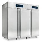 Kühlschrank 700+1400 Liter aus Edelstahl, GN 2/1, -2°/+8°C 