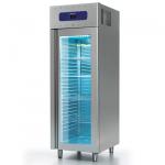 Tiefkühlschrank 700 Liter aus Edelstahl mit Glastür, GN 2/1, -10°/-22°C, 85 mm Isolierung 