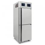 Kühlschrank 350+350 Liter aus Edelstahl mit 2 Temperaturbereichen, GN 2/1, -2°/+8°C,-10/-22°C 