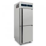 Kühlschrank 350+350 Liter aus Edelstahl mit 2 Temperaturbereichen GN 2/1, -2°/+8°C|0/+5°C 