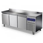 Bäckereikühltisch 3 Türen 600x400 mm, Edelstahlarbeitsplatte,  -2°/+8°C mit Ak 