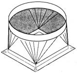 Ausblasstutzen, 443x495x335 mm, für 315er Rohre 