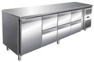 Kühltisch 2230x600x860 mm, 1 Tür, 6 Schubladen 
