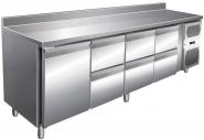 Kühltisch 2230x600x960 mm, 1 Tür, 6 Schubladen 