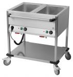 Bain Marie Wagen, 850x700x900 mm, beheizter Unterschrank, 