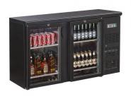 Flaschenkühltisch, 1462x513x860 mm, schwarz, 349.5 L, 