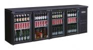 Flaschenkühltisch, 2542x513x860 mm, schwarz, 698.3 L, 