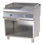 Griddleplatte Gas FTR-780G mit offenem Unterbau, gerillt, 