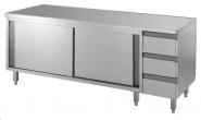 Arbeitsschrank, 1600x700x850mm, CNS 18/10, 