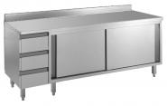 Arbeitsschrank, 1600x700x850mm, CNS 18/10, 