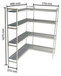 Regalsysteme für Kühlzellen, 890+770 mm 