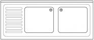 Spülabdeckung 1600 x 700x40mm 