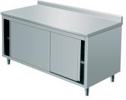 Arbeitsschrank, 1600x700x850mm, mit doppelwandigen Schiebe- 