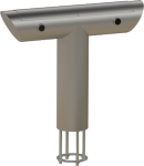 Schanksäule "T-Line", 2 ltg., schräg 