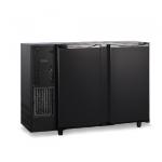 Barkühlschrank mit 2 Flügeltüren, 380 Liter, -2°/+8°C - schwarz lackiert 