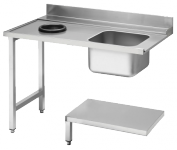 Zulauftisch 1200mm, mit Grundboden  