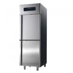 Kühlschrank 350+350 Liter aus Edelstahl mit 2 Temperaturbereichen, GN 2/1, -2°/+8°C,0/+5°C 