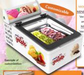 MiniCream 2V LED CP mit Werbeschild 