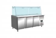 Kühltisch mit Glasaufsatz Modell SG 3070 