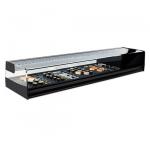 Sushikühlvitrine 6x GN 1/3 mit LED Beleuchtung, +1°/+5°C 