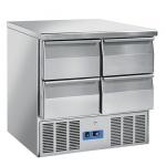 Kühl-Vorbereitungstisch mit 4 Schubladen, +0°/+8°C 
