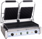 Doppel-Kontaktgrill elektro, Grillfläche 47x23 cm, gerillt, Tischgerät