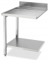 Ablauftisch Breite 70cm mit Grundboden, Anbau links