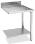 Ablauftisch Breite 70cm mit Grundboden, Anbau rechts