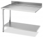 Ablauftisch Breite 120cm mit Grundboden, Anbau links