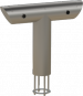 Schanksäule "T-Line", 2 ltg., schräg