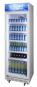 Glastürkühlschrank mit Werbedisplay - weiß - GCDC400