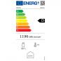 Getränkekühlvitrine 707 Liter mit Glastür und Werbedisplay, 5 Roste, +1°/+10°C - Farbe schwarz