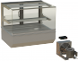 Einbaukühlvitrine Showcase Kopenhagen 0,92 m eckiger Glasaufsatz