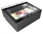AUFTISCHeisVITRINE MINICREAM 4V LED grau