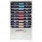 Rückstellprobenschrank, HACCP, inklusive Kassetten mit Probebehältern, Abmessung 470 x 510 x 840 mm (BxTxH)