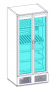 ML 900 efficold  Getränkekühler Glastür o easy Filll System Roto Shelf