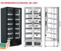ML 900 efficold  Getränkekühler Glastür o easy Filll System Roto Shelf
